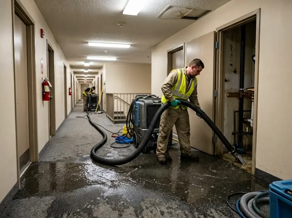multi-unit-apartment-hallway-f-005 — frequently asked questions, Emergency Burst Pipe Water Extraction & Removal in Hideaway…